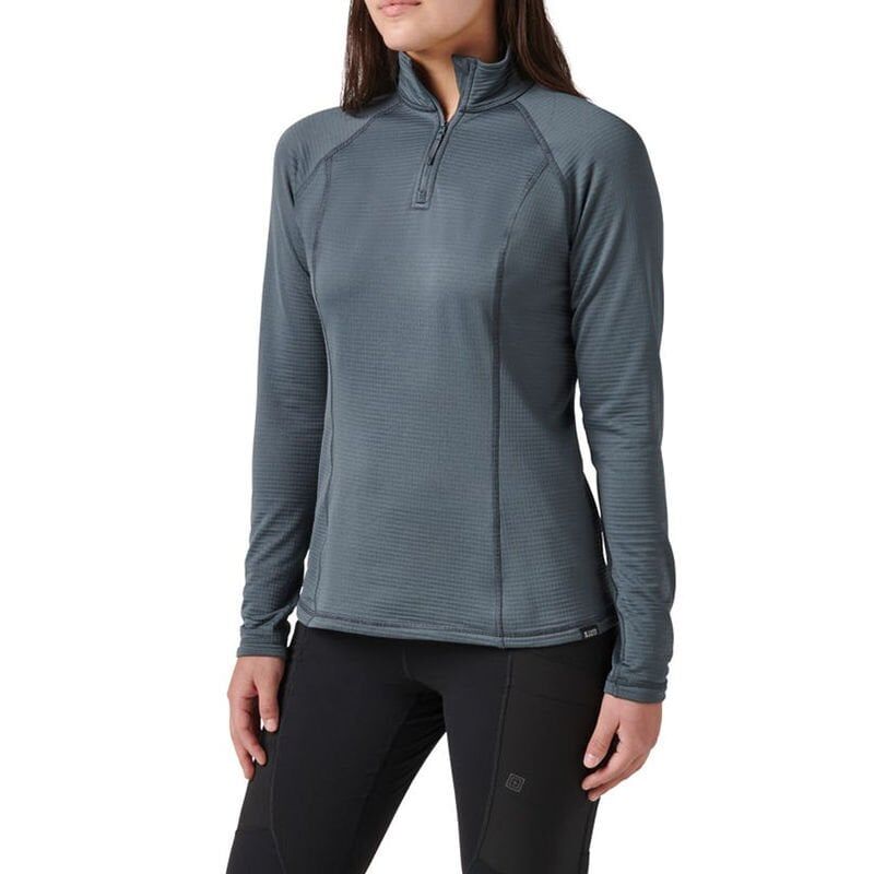 5.11 STRATOS 1/4 ZIP TURBULENCE GRI BAYAN SHIRT M