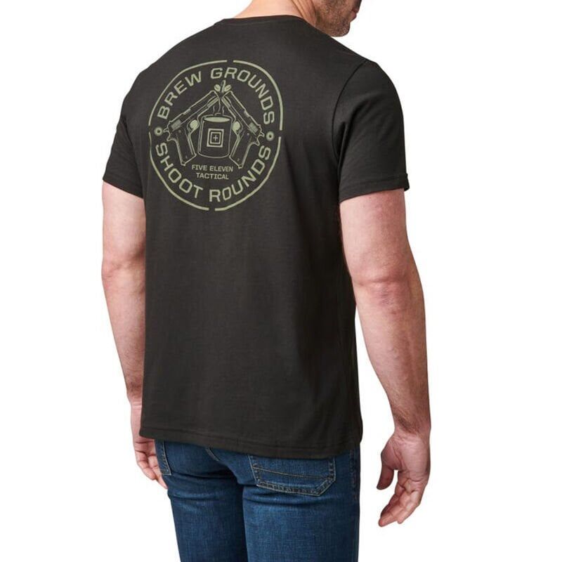 5.11 BREW GROUND SS TEE KISA KOL SIYAH T-SHIRT XL